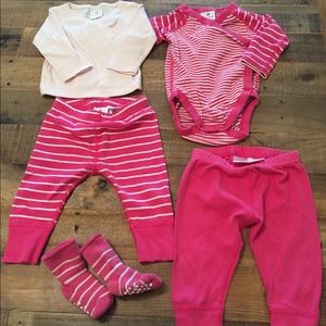 Hanna Andersson 3-6 mo baby girl lot